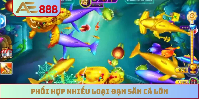 Phối hợp nhiều loại đạn săn cá lớn