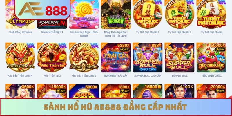 Sảnh nổ hũ AE888 đẳng cấp nhất